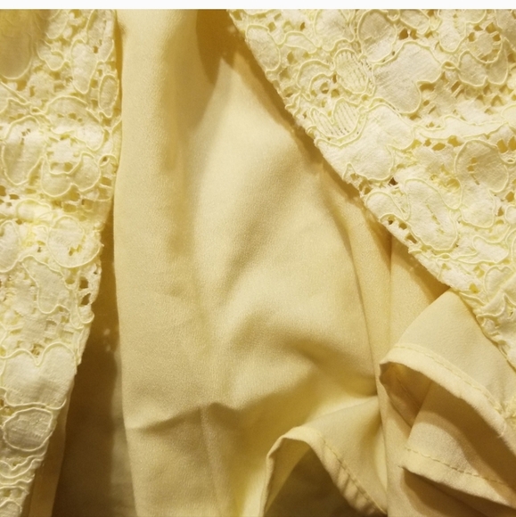 Zara Yellow Lace Dress - Picture 6 of 6